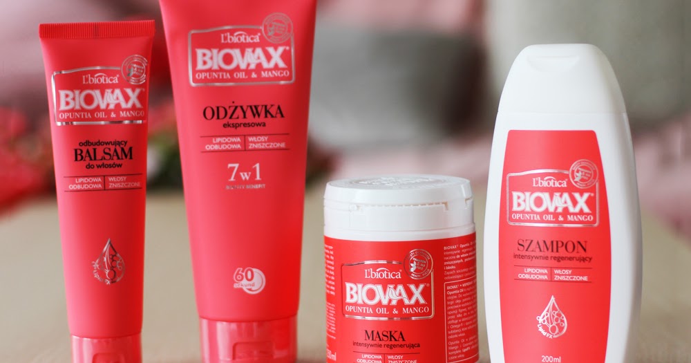 biovax opuntia oil & mango szampon intensywnie regenerujący