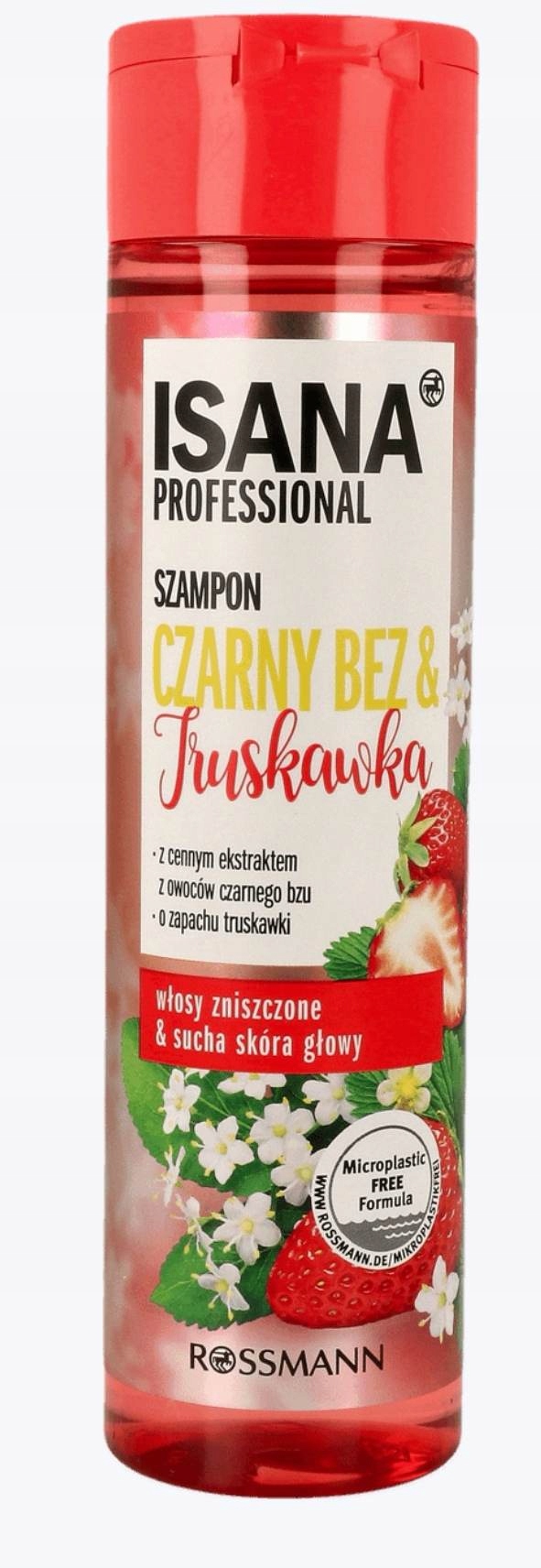 czerwony szampon z isany