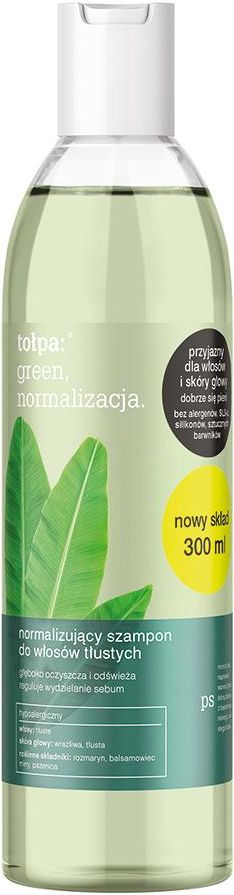 tołpa green normalizujący szampon do włosów tłustych