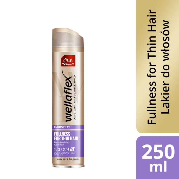 rossmann lakier do włosów wellaflex fullness for thin hair