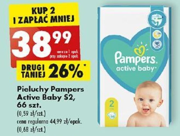 pampers baby dry 2 na promocji