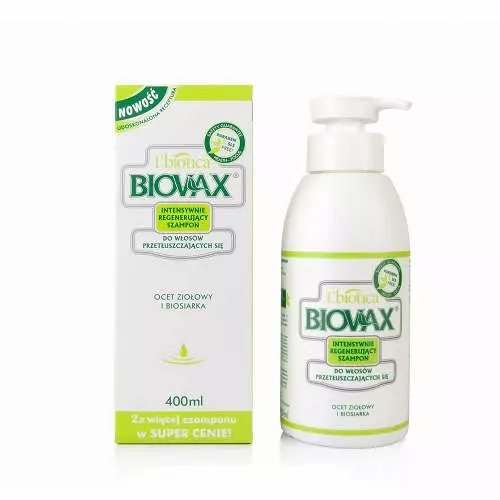 biovax intensywnie regenerujący szampon do włosów przetłuszczających się 200 ml