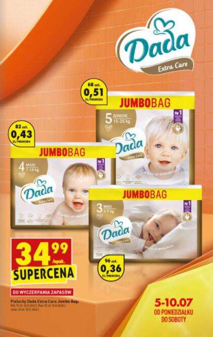 pieluchy dada premium 3 promocja