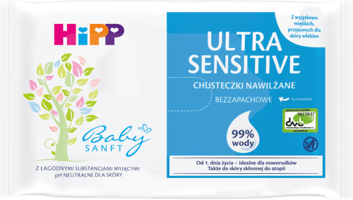 chusteczki nawilżane hipp ultra sensitive skład