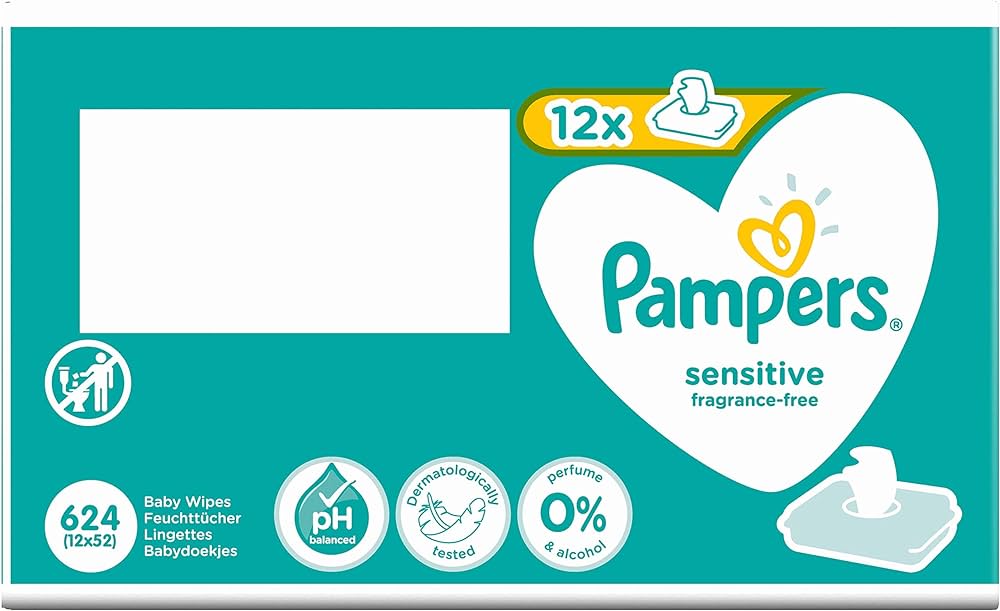 chusteczki pampers sensitive 4x64