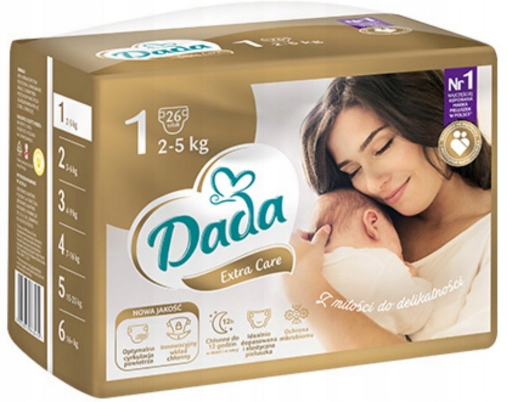 dada pieluchy od 5kg