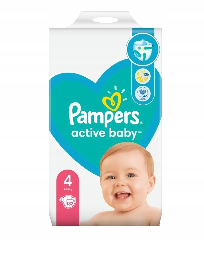 pampers active baby dry 4 132 foliowe opakowanie