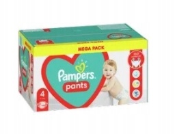 pieluchomajtki pampers pants 4 mega pack