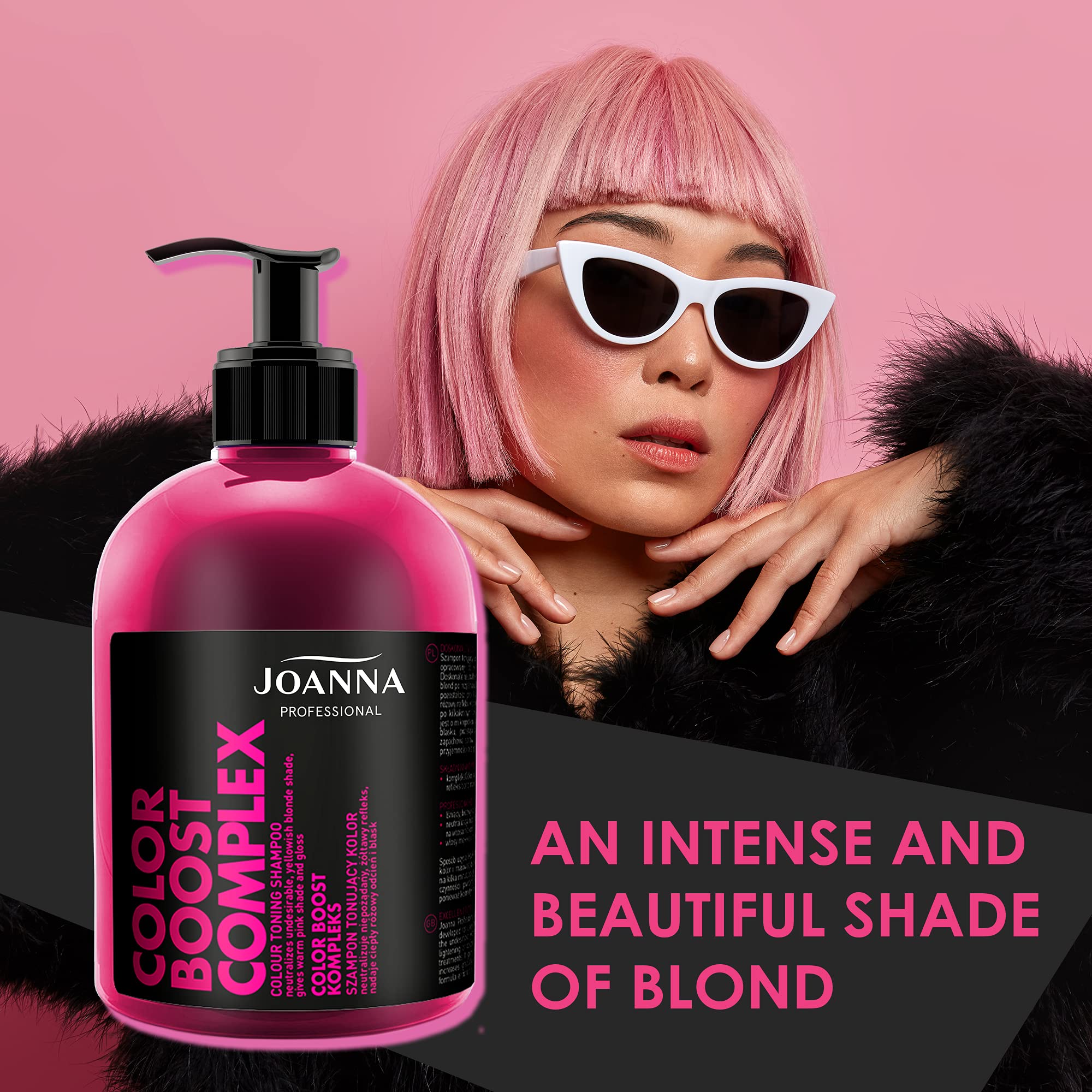 joanna color boost complex szampon różowy