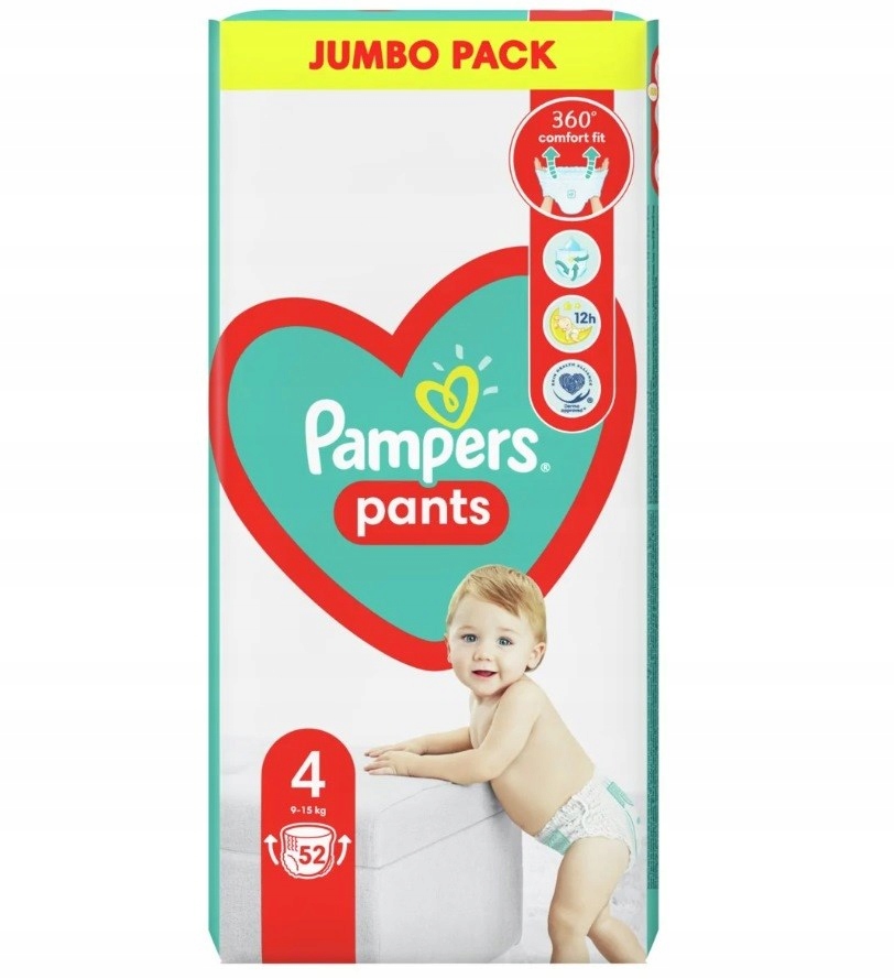 tescopampers pants pieluchomajtki 4 52 szt