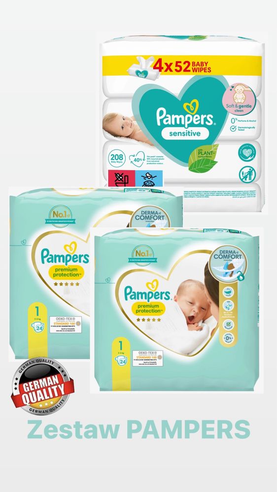 sprowadzane pampers