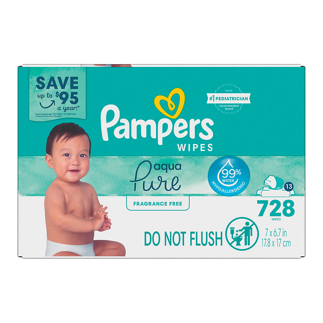 pampers water