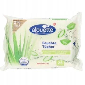 alouette chusteczki nawilżane aloe vera 30 szt