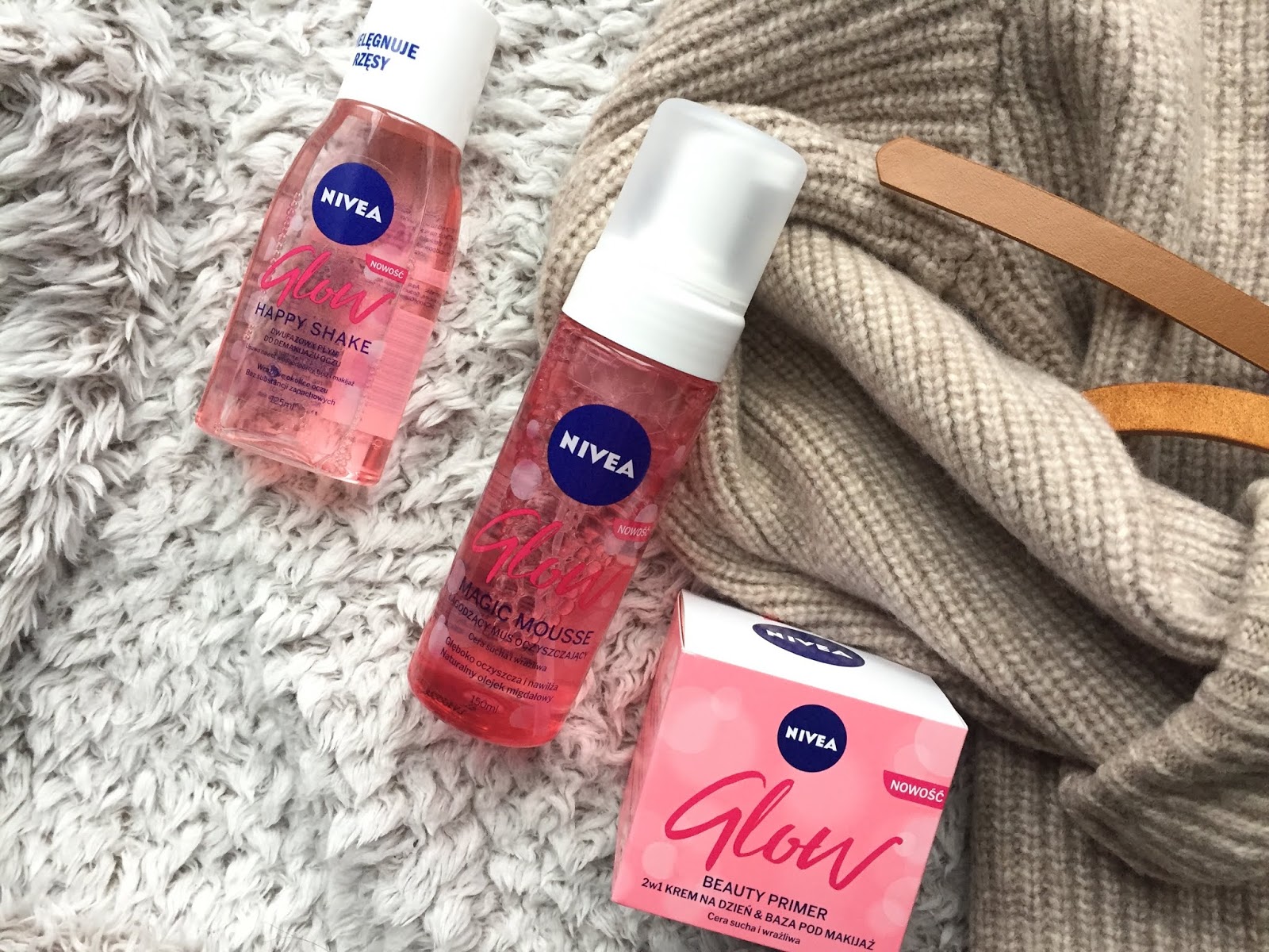 nivea glow pianka do mycia twarzy