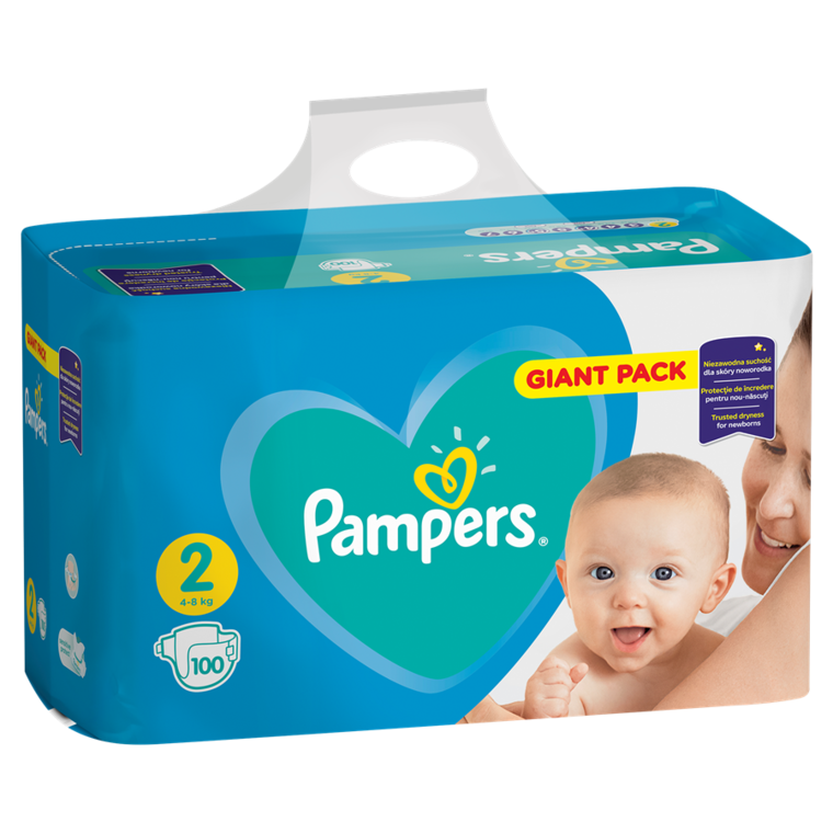 pampers new baby pieluchy jednorazowe rozmiar 2 mini 100 szt