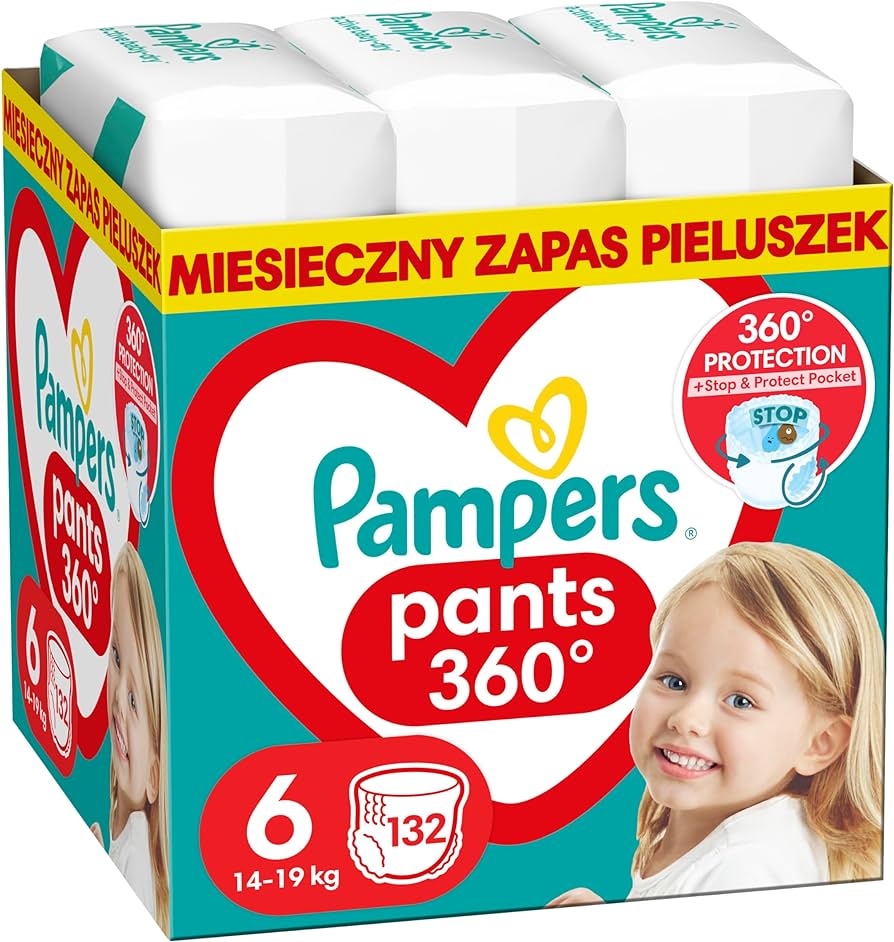 pieluchomajtki pampers 6 opia po polsku