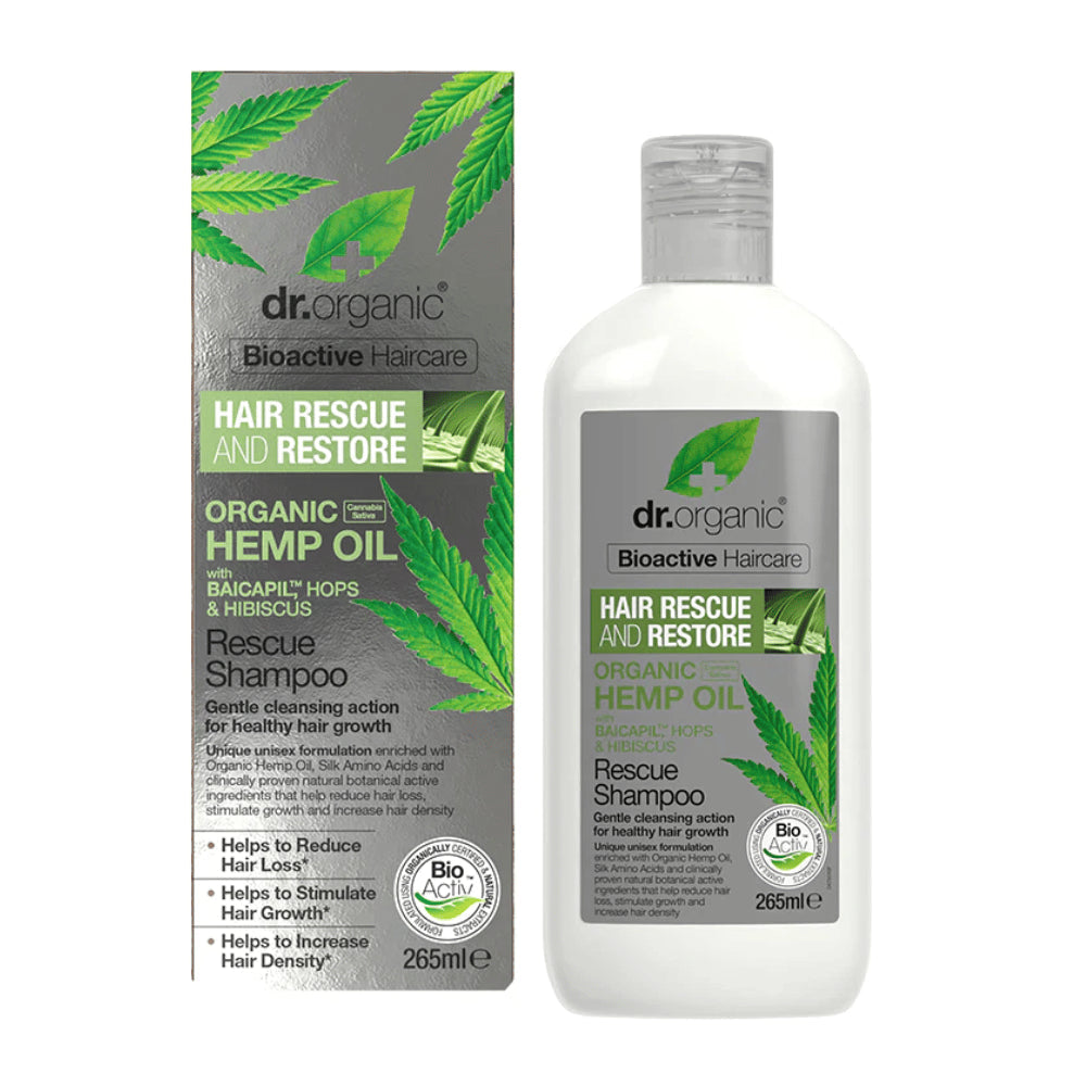 dr organic hemp oil szampon z odżywką 2w1