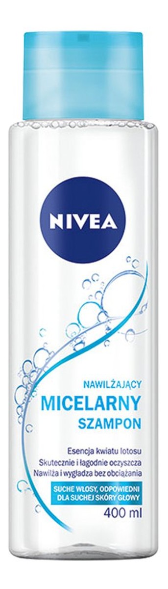 nivea oczyszczajacy micelarny szampon z esencją z kwiatu lotosu