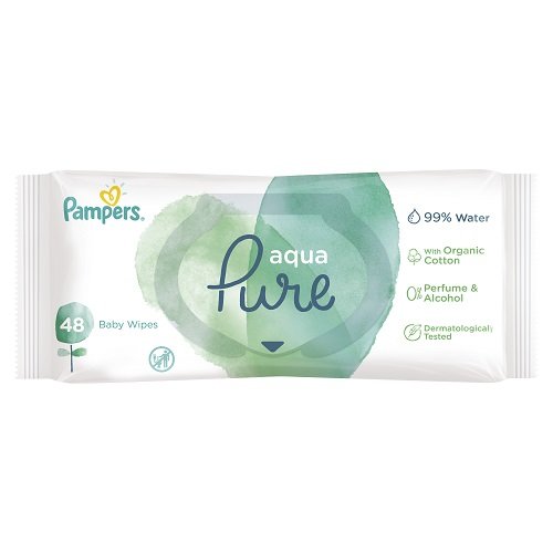 obserwuj pampers chusteczki nawiliżające aqua pure