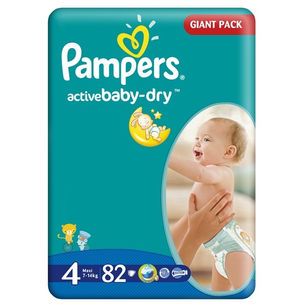 pampers active baby-dry pieluchy jednorazowe rozmiar 4