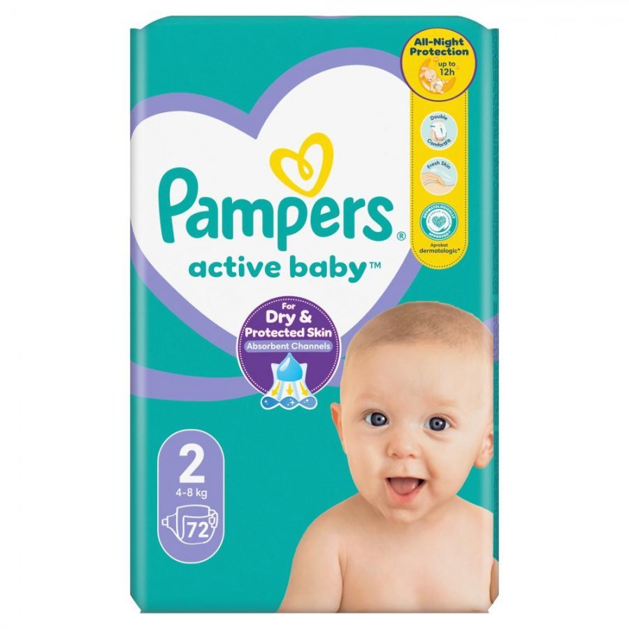 pampers 74 szt active baby 2