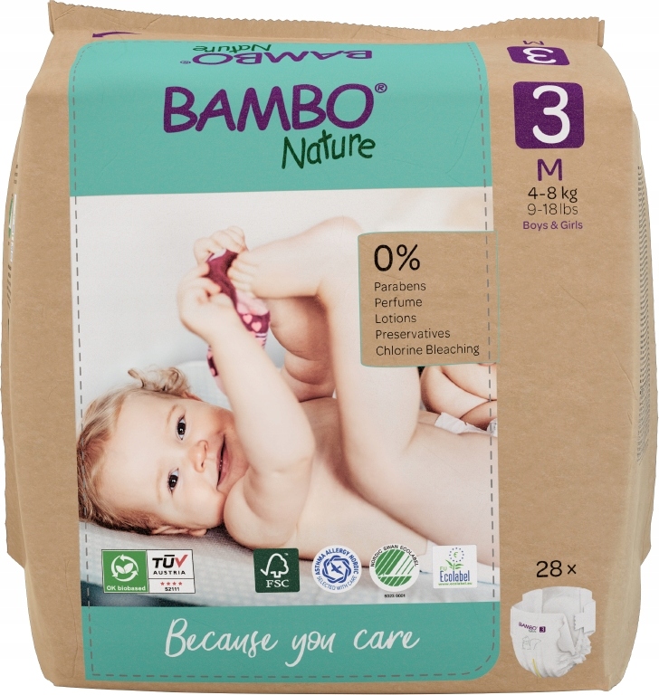 pieluchy naturalne bambo 3+