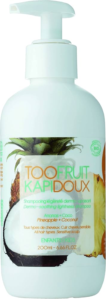 toofruit szampon dermo-kojący dla dzieci ananas i kokos 200ml skłąd