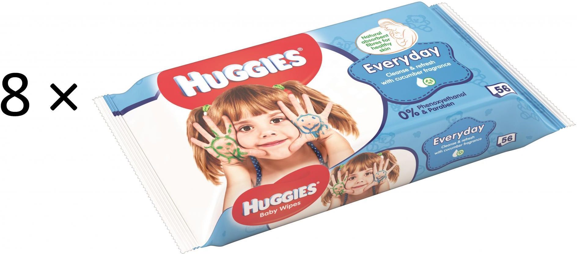 huggies quatro pack everyday 56 szt chusteczki nawilżane