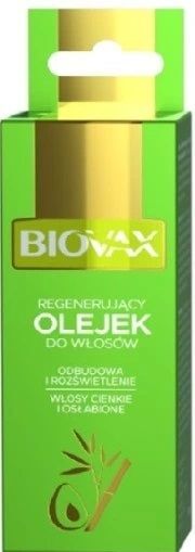 lbiotica biovax regenerujący olejek do włosów bambus i awokado