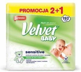 ceneo velvet baby sensitive chusteczki nawilżane 64 szt