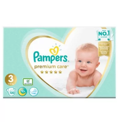 pieluchy pampers premium care 3 midi 120szt