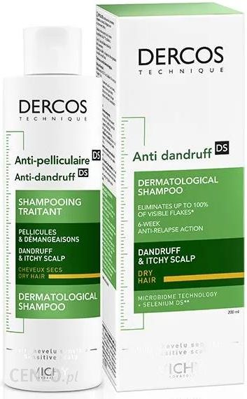 dercos szampon przeciwłupieżowy włosy suche cena