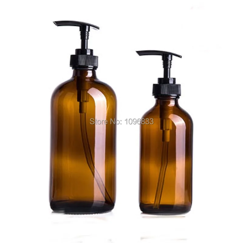 szklane pojemniki na szampon