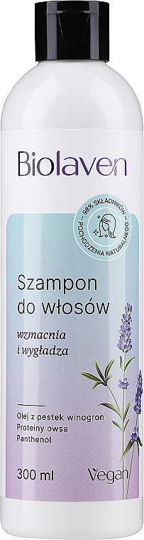 biolaven organic winogron lawenda nawilżająco-wygładzająca odżywka do włosów