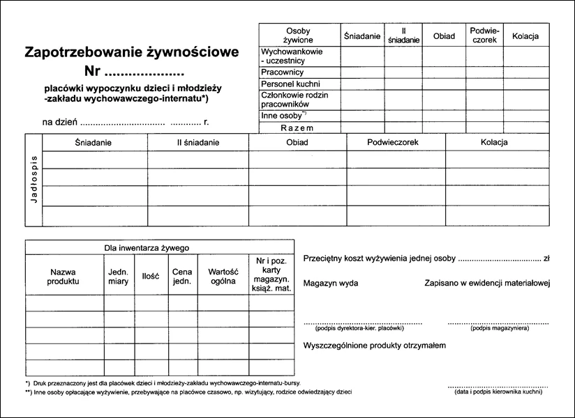 zapotrzebowanie na pieluchy druk