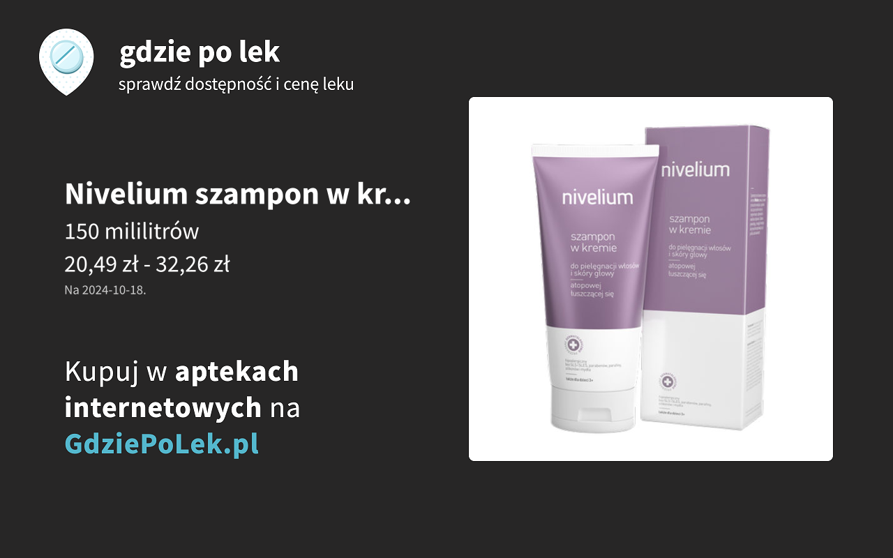 nivelium szampon w kremie