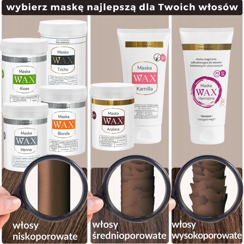 odżywka wax regenerująca do włosów jasnych