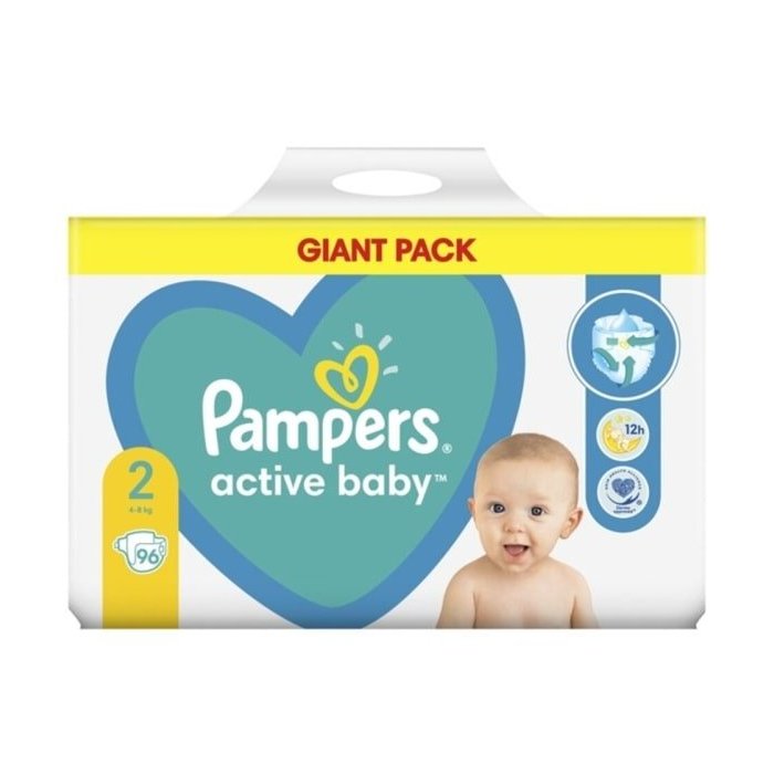 pampers active baby 4+ 96