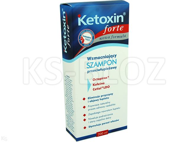 ketoxin forte nowa formuła szampon wzmacniający przeciwłupieżowy 200ml