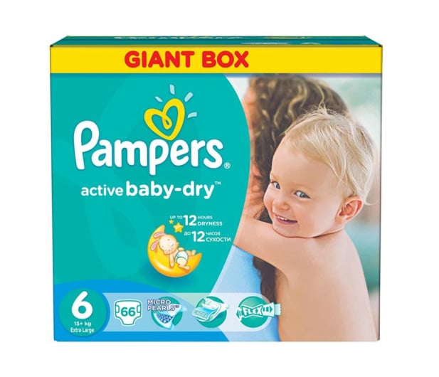 pampers active baby dry 6 extra large 15kg+