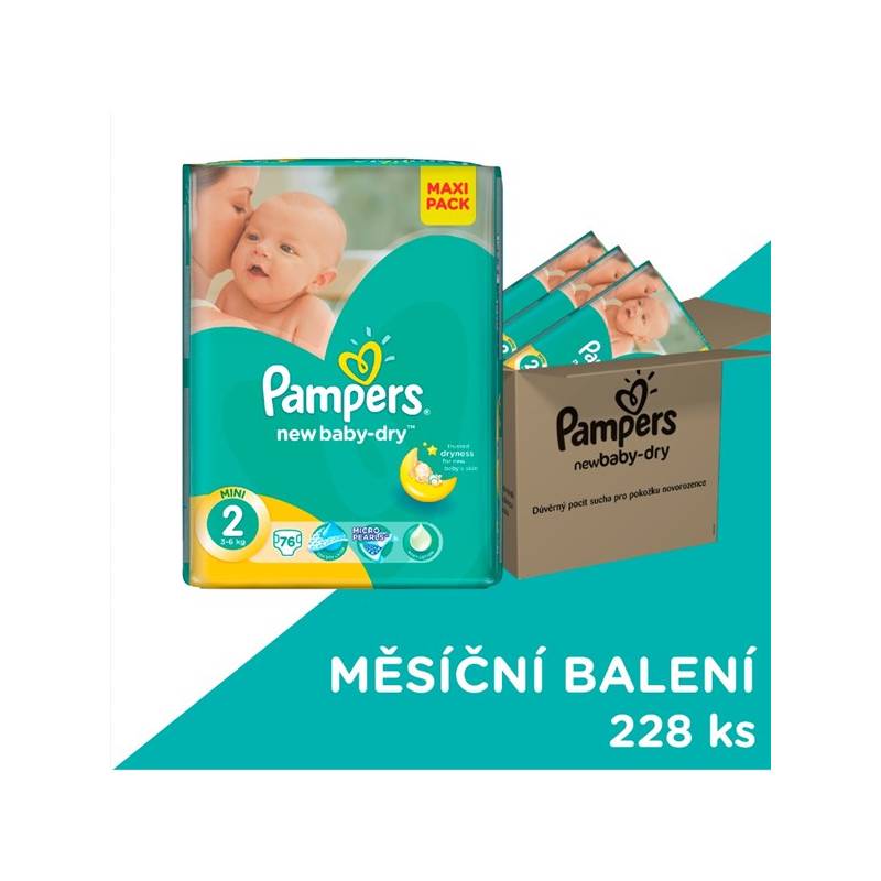 pampers new baby-dry 228 sztuk