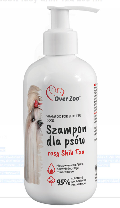 over zoo dogs premium szampon do wrażliwej skóry poj 250ml