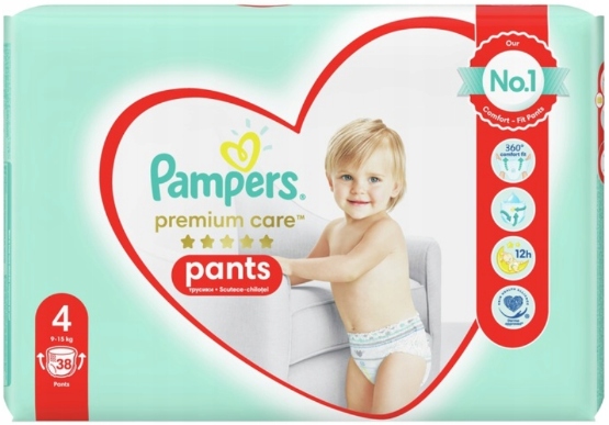 pieluchomajtki pampers care 4