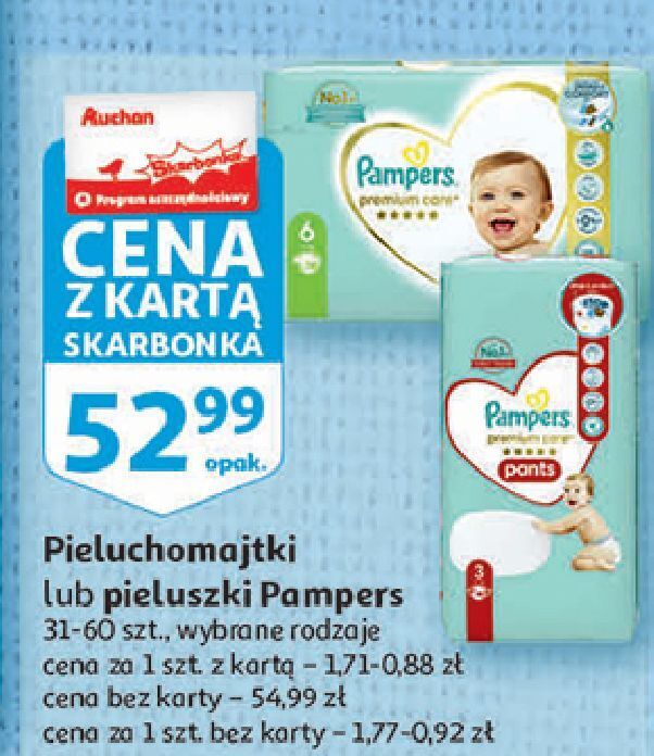 pampers 3 pieluchy promocja auchan