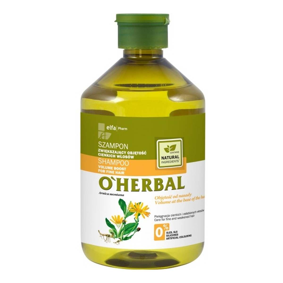 oherbal szampon zwiększający objętość