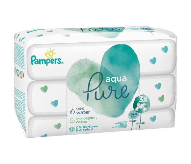 chusteczki pampers pure trojpak