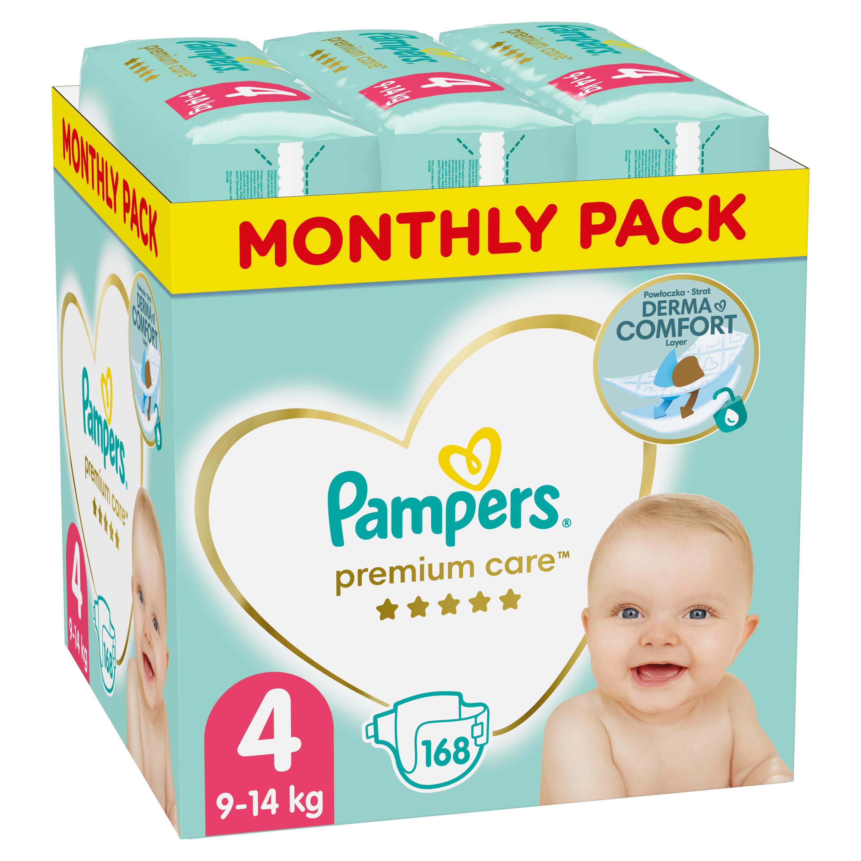 pampers 4 premium care 168