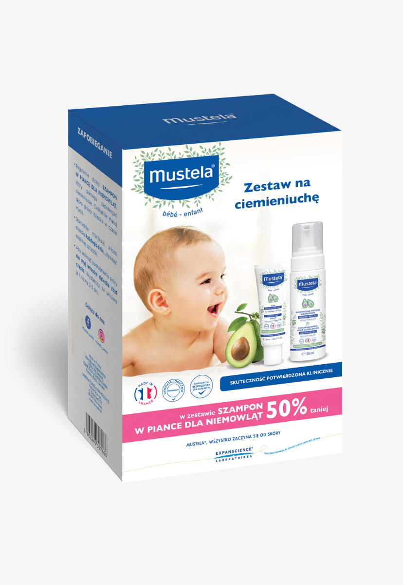 mustela szampon w piance na ciemieniuchę blog