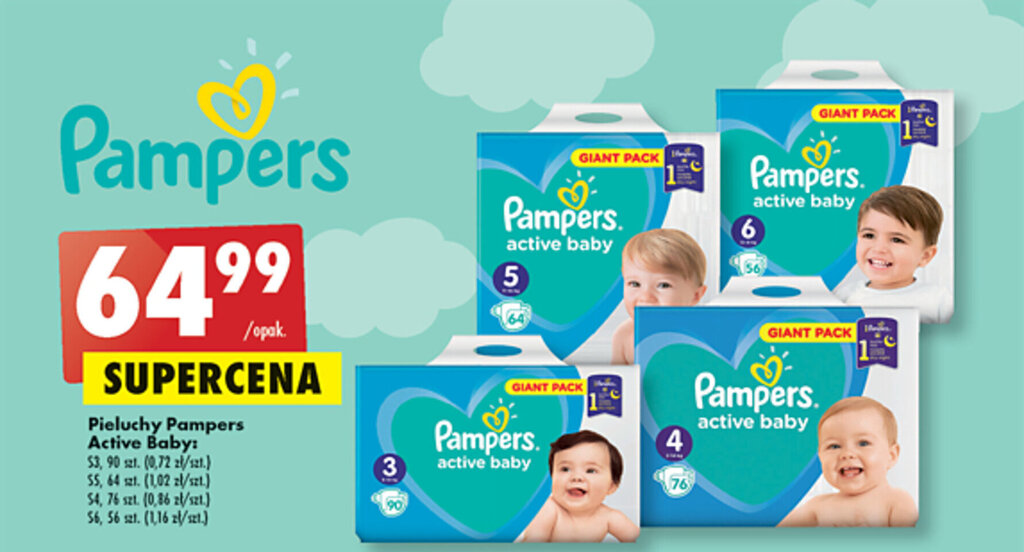 pampers giant biedronka