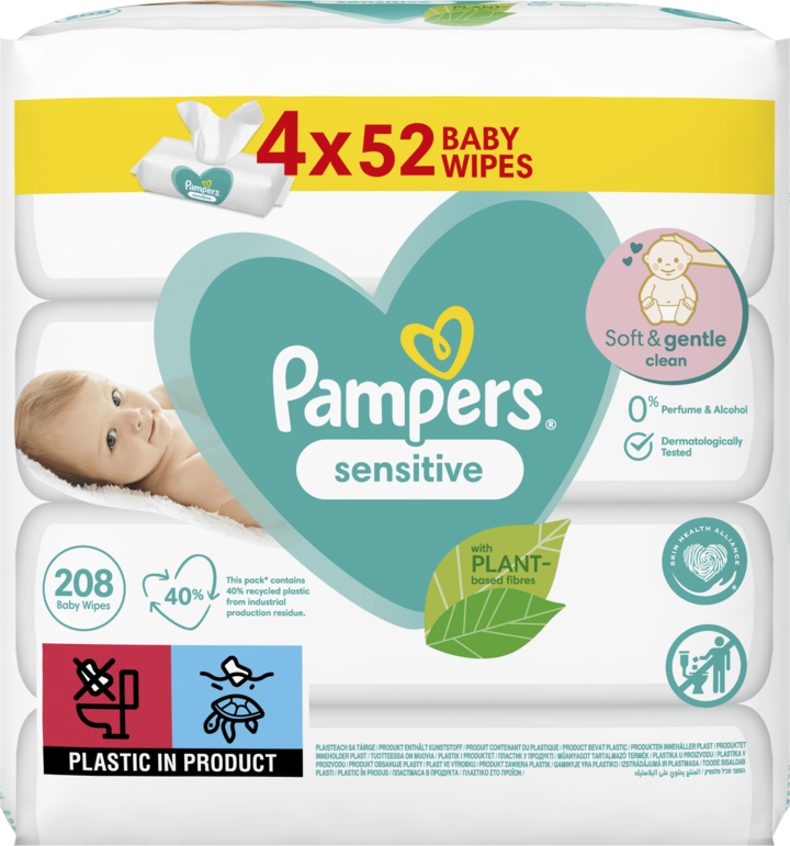 pampers sensitive chusteczki skład